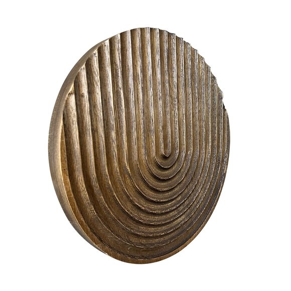 Hand-carved Round Art Decor For Home And Living Room Wall Simple Wooden🥸 - Picture 5 of 6